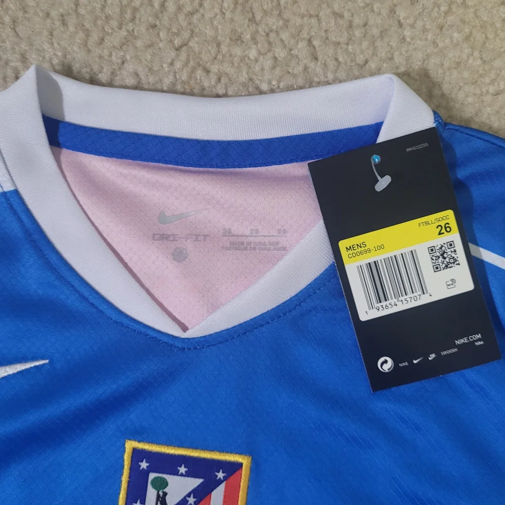Nike Atletico Madrid 2025/26 Abas #11 Stadium  Soccer Jersey Set Men Size 26 - Picture 2 of 4
